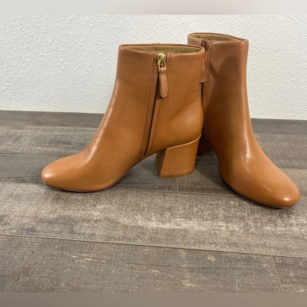 NEW Tory Burch Leather Heeled Ankle Boots